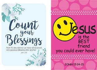 A Gift of Faith verse cards