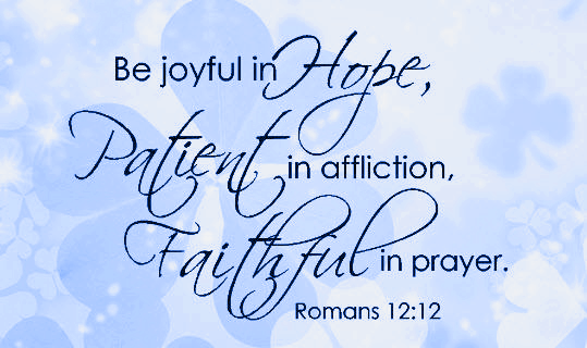 Be joyful in hope